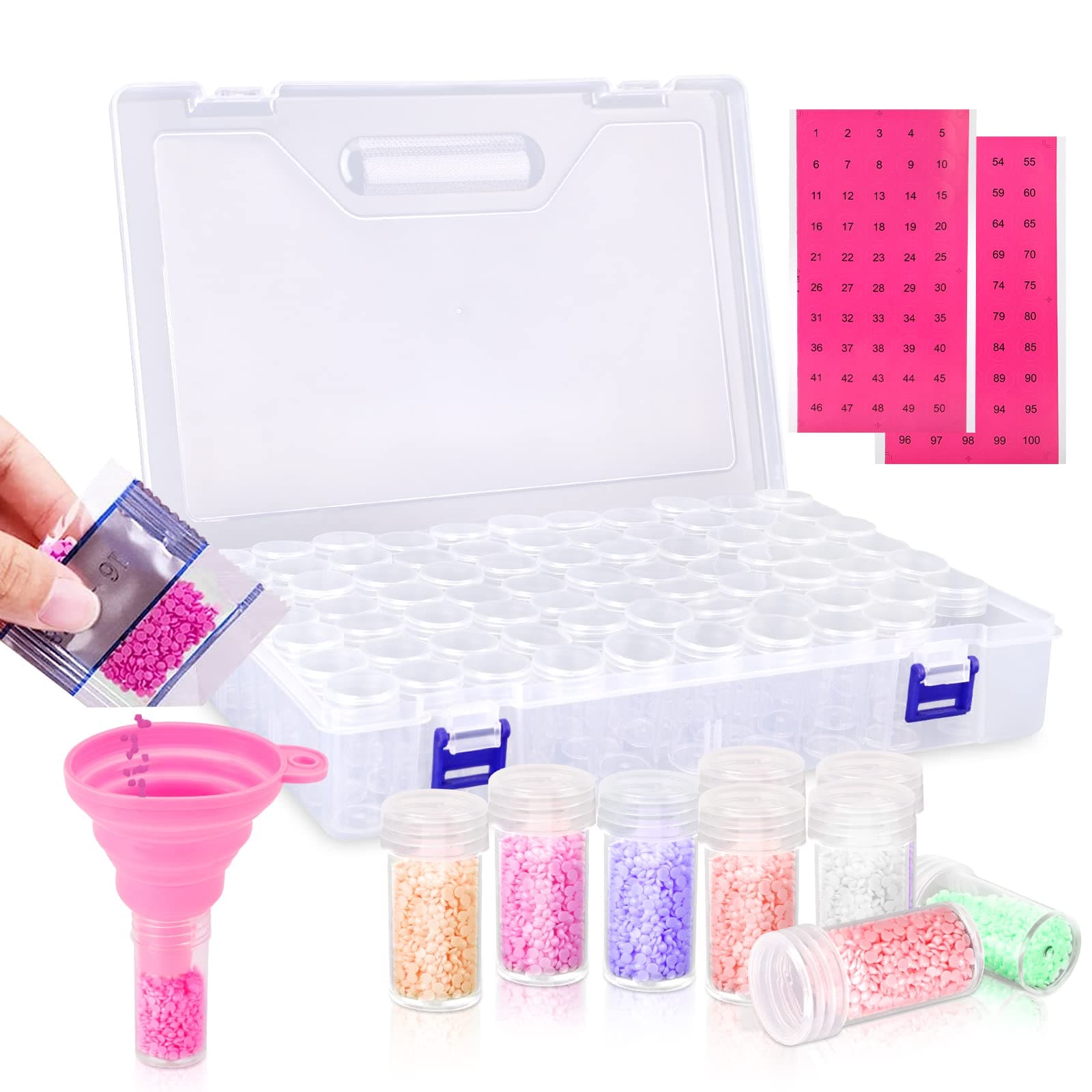 💎 Diamond Painting Aufbewahrungsbox - DIY Basteln Schmuck Strass
