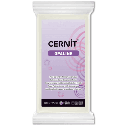 Cernit CE0880500010C - Block Modelliermasse (Polymer) OPALINE, halb transluzent, ofenhärtend, 500g
