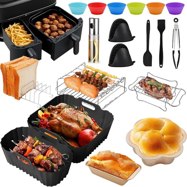 Heißluftfritteuse Zubehör für Philips Airfryer Dual Basket 3000-5000 Series 6L/3L 🍟🍽️