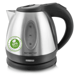 🔥 Deal: Emerio Wasserkocher Edelstahl 1.2L 1500W 360° Basis kabelgebunden 🚀