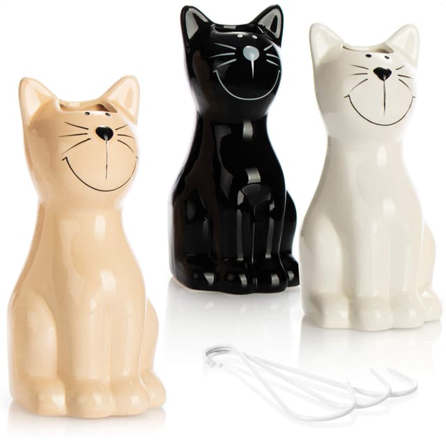 Angebot: com-four® 3X Luftbefeuchter Heizung in Katzen-Design 🐱