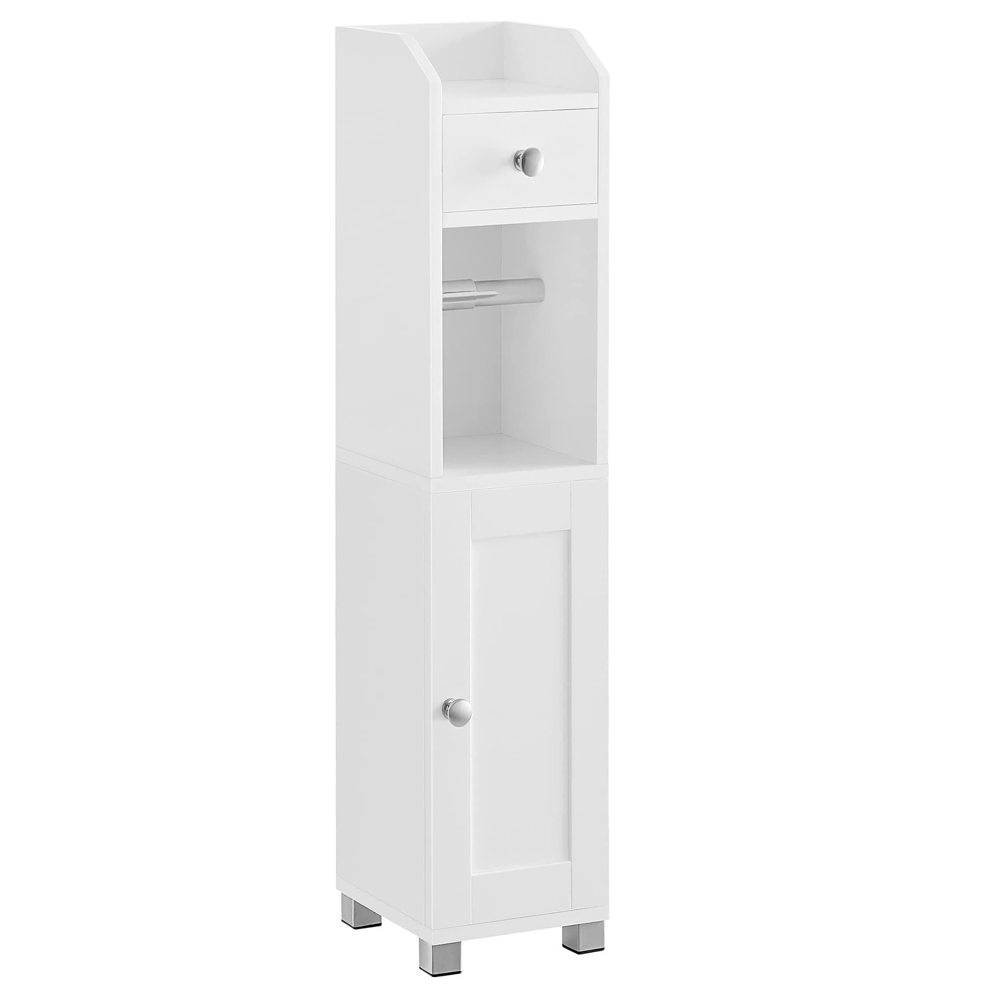 VASAGLE Toilettenschrank - Weißer Badezimmerschrank mit Verstellbarer Ablage 🚽🌿