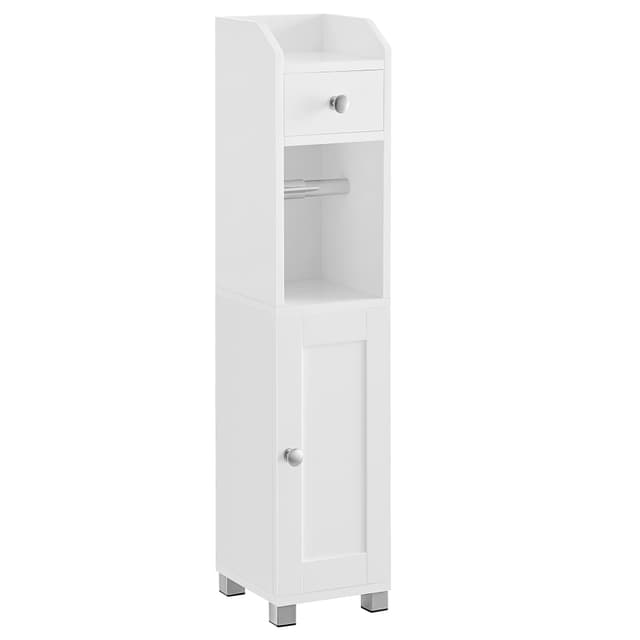 VASAGLE Toilettenschrank - Weißer Badezimmerschrank mit Verstellbarer Ablage 🚽🌿