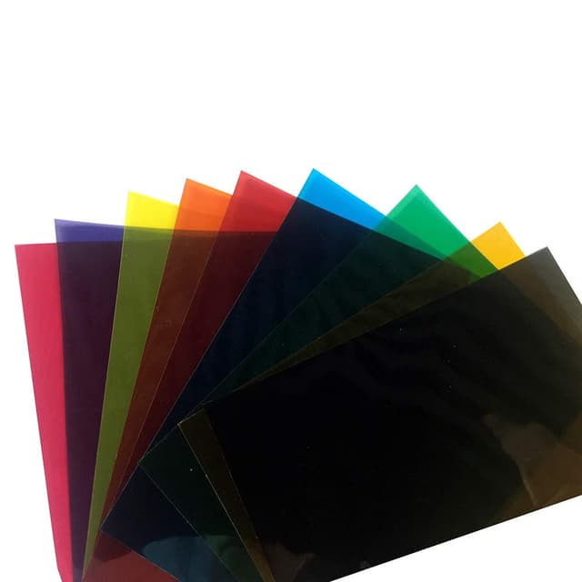 🌈 HOHOHO 9-Farben-Packung von bunten transparenten Fensterfolien 🌞