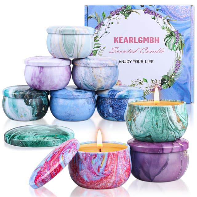 🕯️ Duftkerzen Geschenkset für Frauen - 9er Pack Aromatherapie Kerzenset von KEARLGMBH