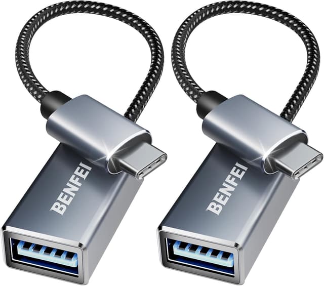 BENFEI USB C auf USB 3.0 Adapter, 2 Stück Grey 💻📱