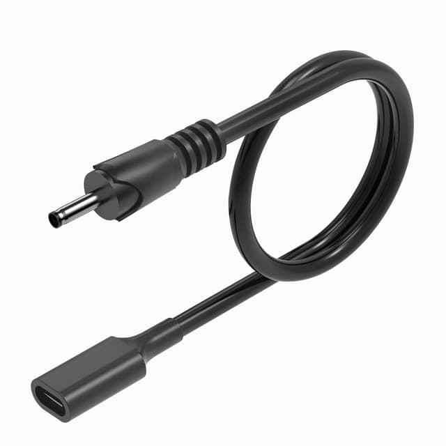 3,5 mm x 1,35 mm Typ C USB-C zu DC Adapter - Ladekabel für Mini-Ventilator und mehr