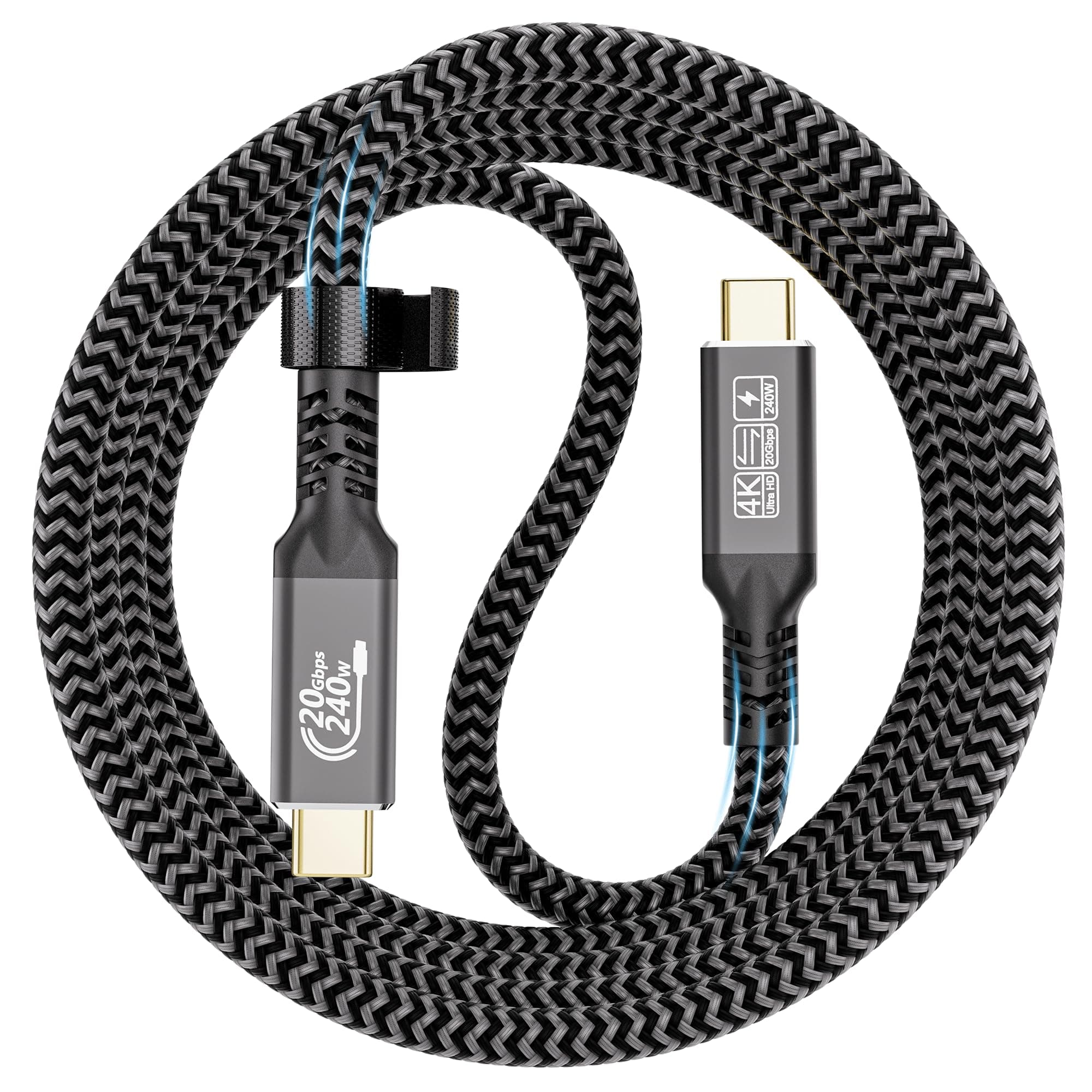 🔌 CAKOBLE USB C Kabel 2m,240W USB C 3.2 Gen2 Kabel 20 Gbps Ladekabel USB C, USB C Monitor 4K@60Hz Kompatibilität Thunderbolt 4 Kabel
