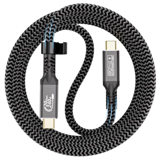 🔌 CAKOBLE USB C Kabel 2m,240W USB C 3.2 Gen2 Kabel 20 Gbps Ladekabel USB C, USB C Monitor 4K@60Hz Kompatibilität Thunderbolt 4 Kabel