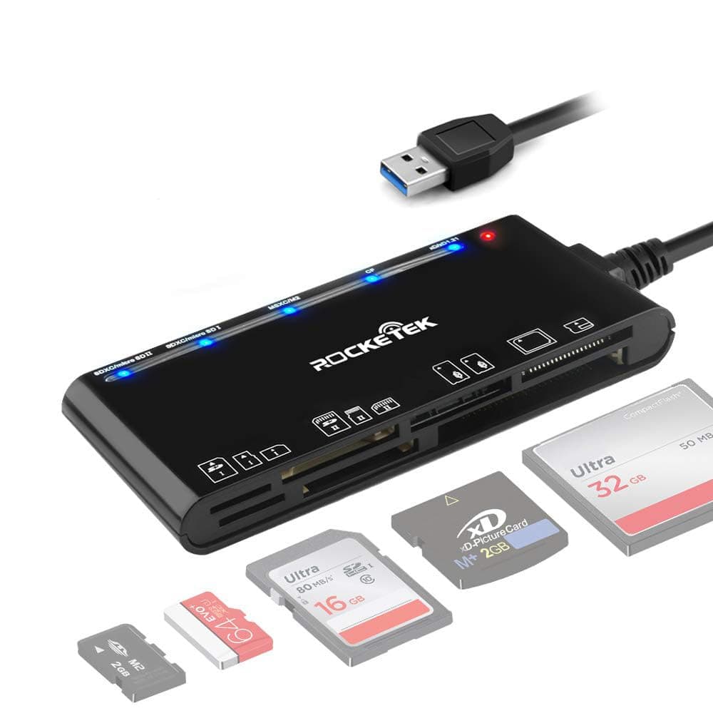 🌟 Super Angebot! USB 3.0 Kartenleser 7-in-1 SD/TF/CF/MS/XD/Micro SD Speicherkartenleser 🌟