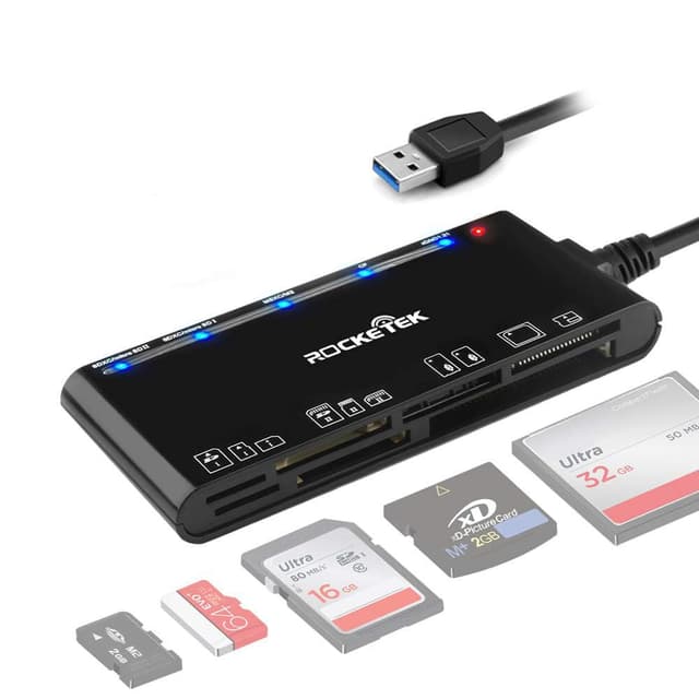 🌟 Super Angebot! USB 3.0 Kartenleser 7-in-1 SD/TF/CF/MS/XD/Micro SD Speicherkartenleser 🌟