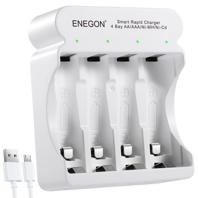 ENEGRON 4-Slot Rapid Akku Ladegerät 🚀