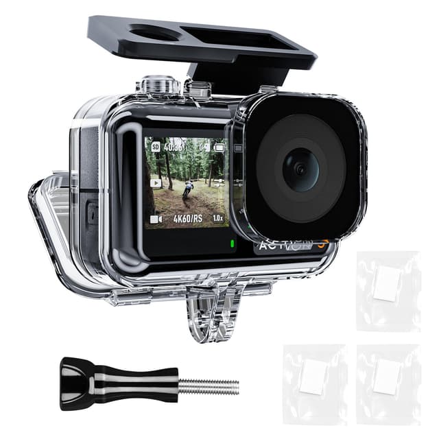 TELESIN wasserdichte Hülle für DJI Osmo Action Kamera 📸 Unterwassergehäuse mit Schnellverschluss-Halterung