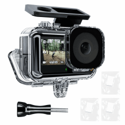TELESIN wasserdichte Hülle für DJI Osmo Action Kamera 📸 Unterwassergehäuse mit Schnellverschluss-Halterung