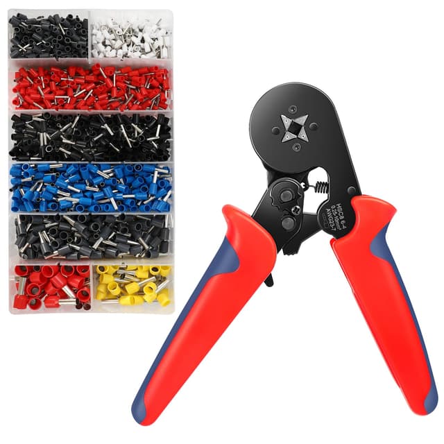 Miiepls Crimpzangen Aderendhülsen Set - Kabelschuhe Set mit Zange 1250 Stück ⚒