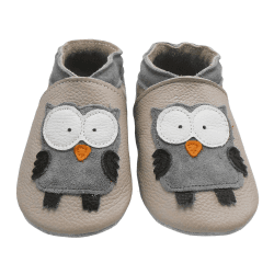 🦉 Bemesu Krabbelschuhe - Weiche Babylederschuhe für Kleinkinder 🦉