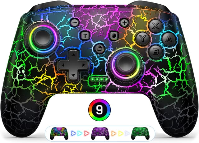 HELLCOOL Switch Controller Crack-Schwarz 🎮🔥