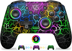 HELLCOOL Switch Controller Crack-Schwarz 🎮🔥