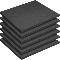 🌟 6 Stück Schaumstoff-Zuschnitt 400 x 300 mm - Schutzkoffer Einlage 🌟