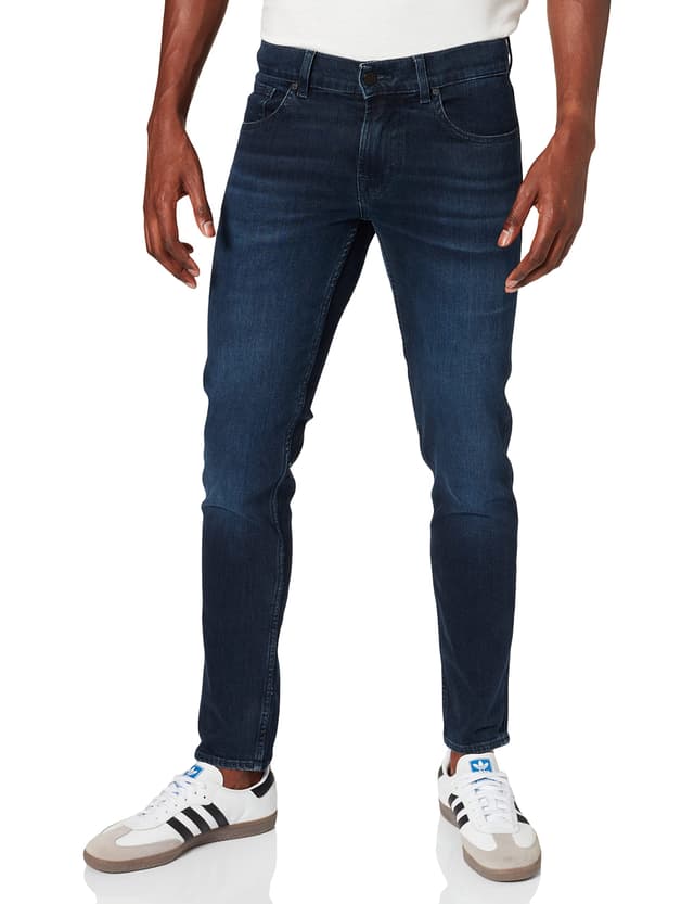 👖 7 For All Mankind Herren Slimmy Tapered Luxe Performance Eco Dark Blue Jeans 28 in Dunkelblau - Nur 76€!