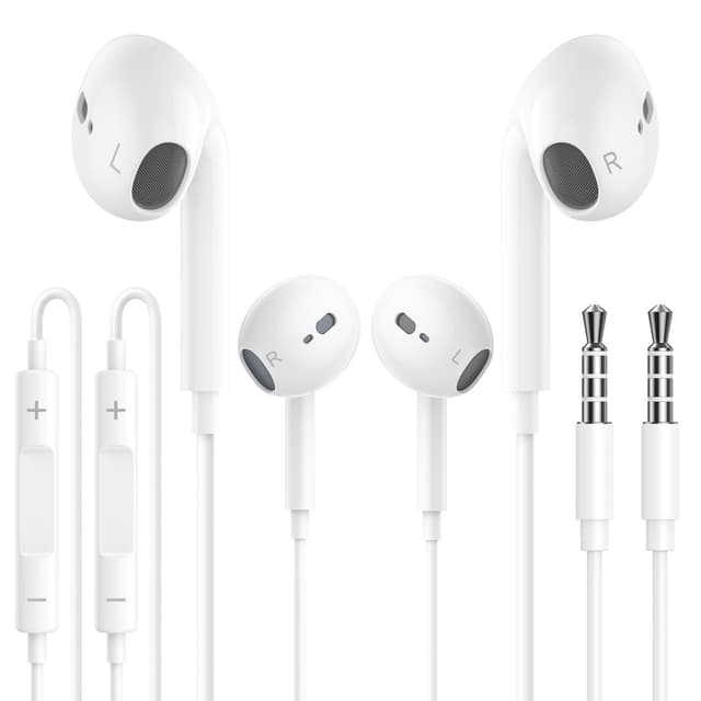 🎧 Angebot: 2er Pack In-Ear Kopfhörer mit Mikrofon und Lautstärkeregler 🎶