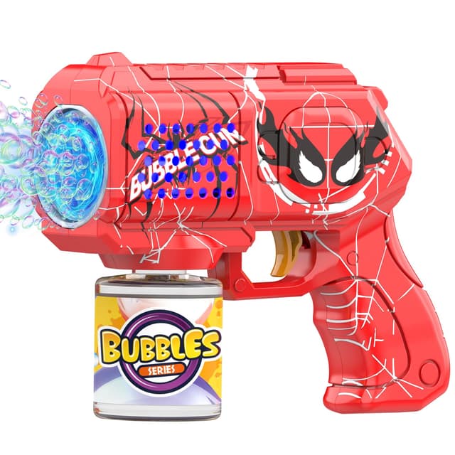 Muakiz Spider Seifenblasenpistole: Seifenblasenmaschine Kinderspielzeug 10000+ Blasen/Minute 🕷️🌈