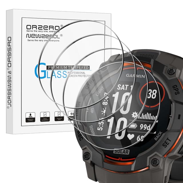 🌟 NEUER ANGEBOT 🌟 4 Stück Schutzfolie für Garmin Instinct 3 50mm Displayschutz