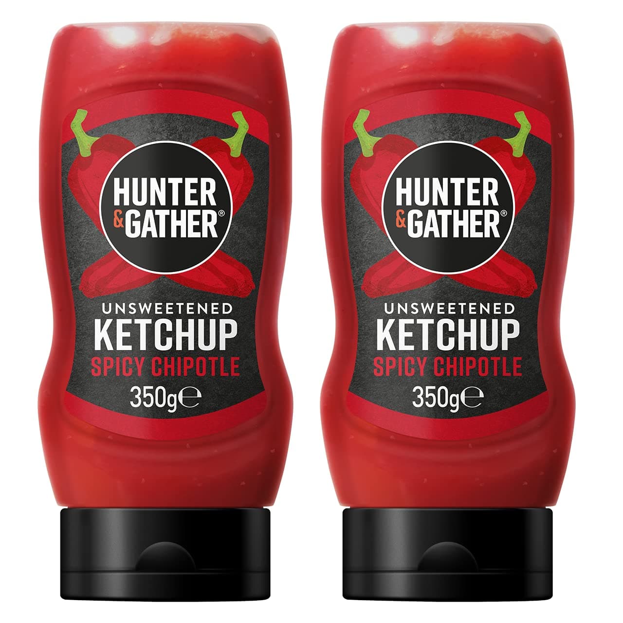 Angebot: Hunter & Gather ungesüßter würziger Ketchup 2x350g | ketogen, paläo, kohlenhydratarm & veganfreundlich