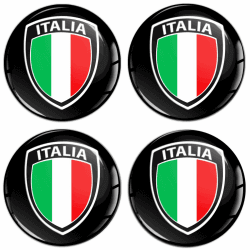 SkinoEu 4 x 60 mm Aufkleber für Radkappen Nabenkappen Nabendeckel Radnabendeckel Rad-Aufkleber Italy 🇮🇹