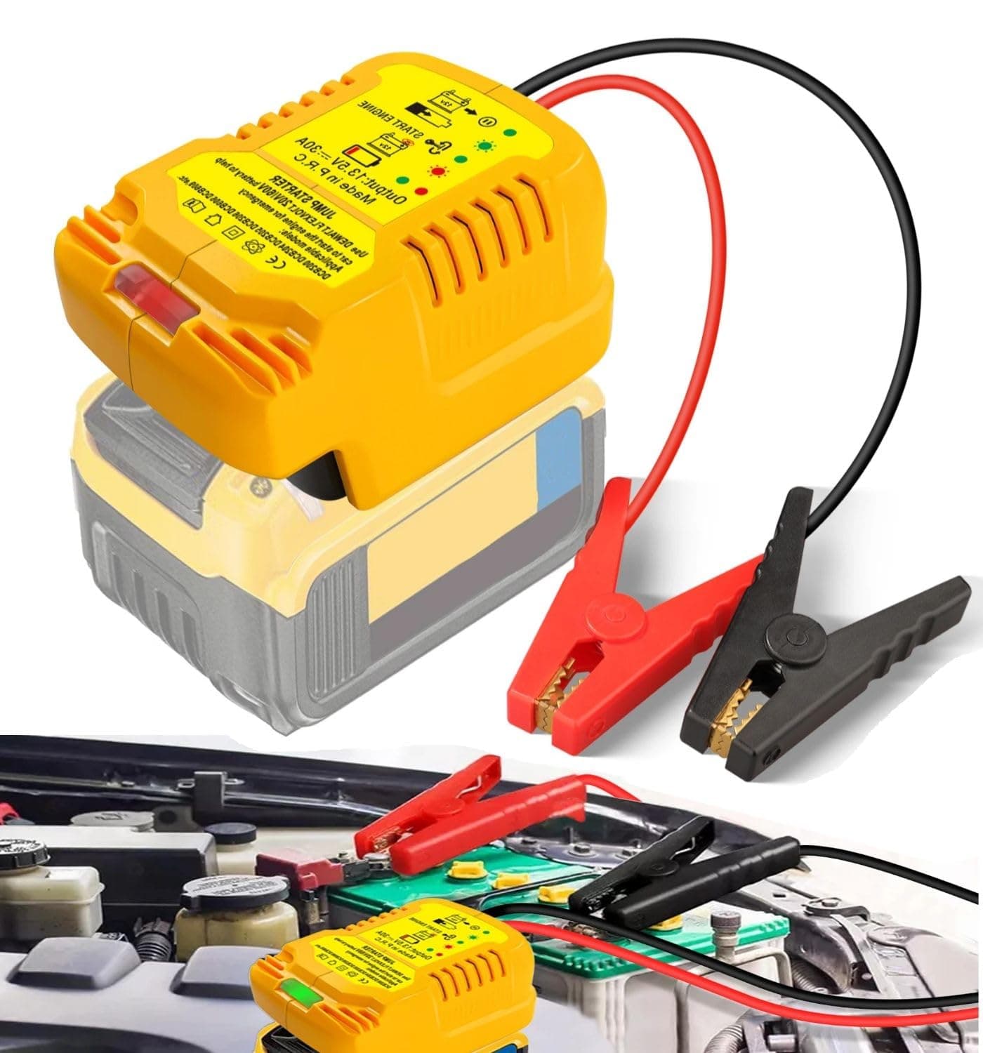 Auto Starthilfe Powerbank Adapter für Dewalt 20V Akku 🚗⚡️