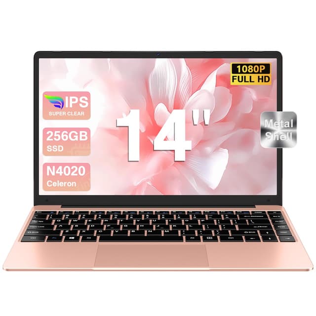 🔥 Deal: Bvate 2025 Notebook 14 Zoll Win 11 Celeron N4020 Laptop 256GB SSD Gold 🌟