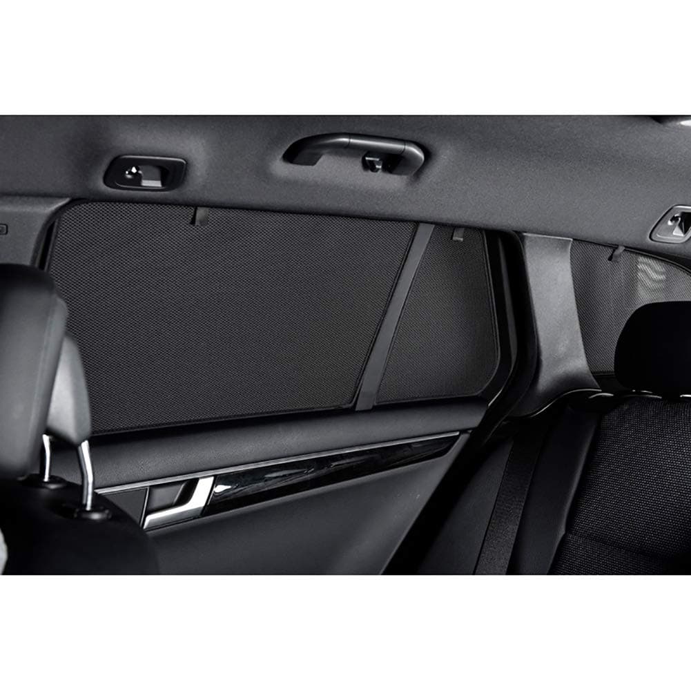 🚗 Satz Car Shades kompatibel mit Skoda Kodiaq 2017- (6-teilig), Schwarz 🌞