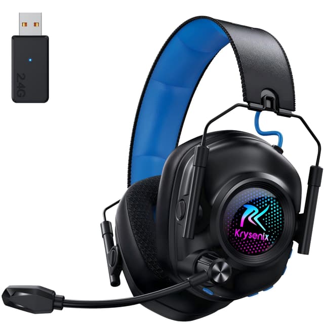 Krysenix KGH2 Gaming Headset Wireless Schwarz Blau
