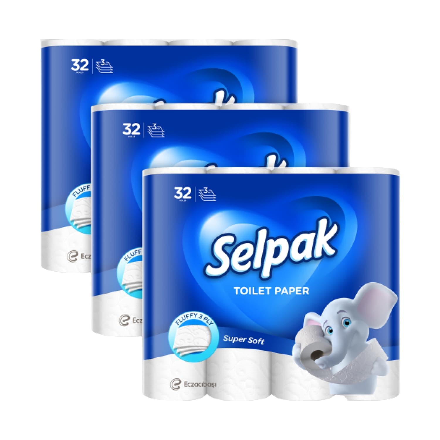 🚽🧻 Selpak Toilettenpapier 3-lagig, 4480 Blatt Klopapier 100% reine Zellulose