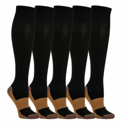 🧦 5 Paar Kompressionsstrümpfe Kniestrümpfe Stützstrümpfe Laufsocken für Damen & Herren