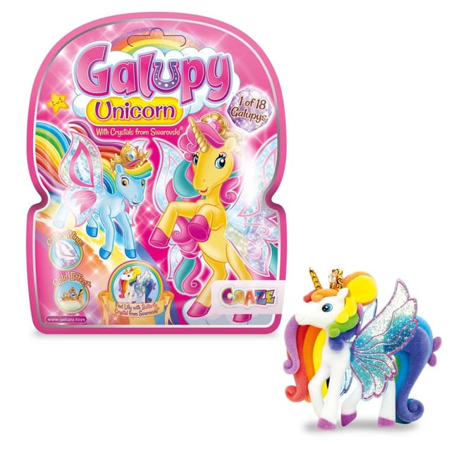 🦄 GALUPY Unicorn - Einhorn Spielzeug zu Sammeln mit Glitzerflügeln & Swarovski Kristal 🌟