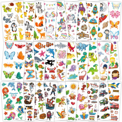 Habett Tattoo Kinder 300+ Set Mädchen Jungen 🦕🚀🦄🦋