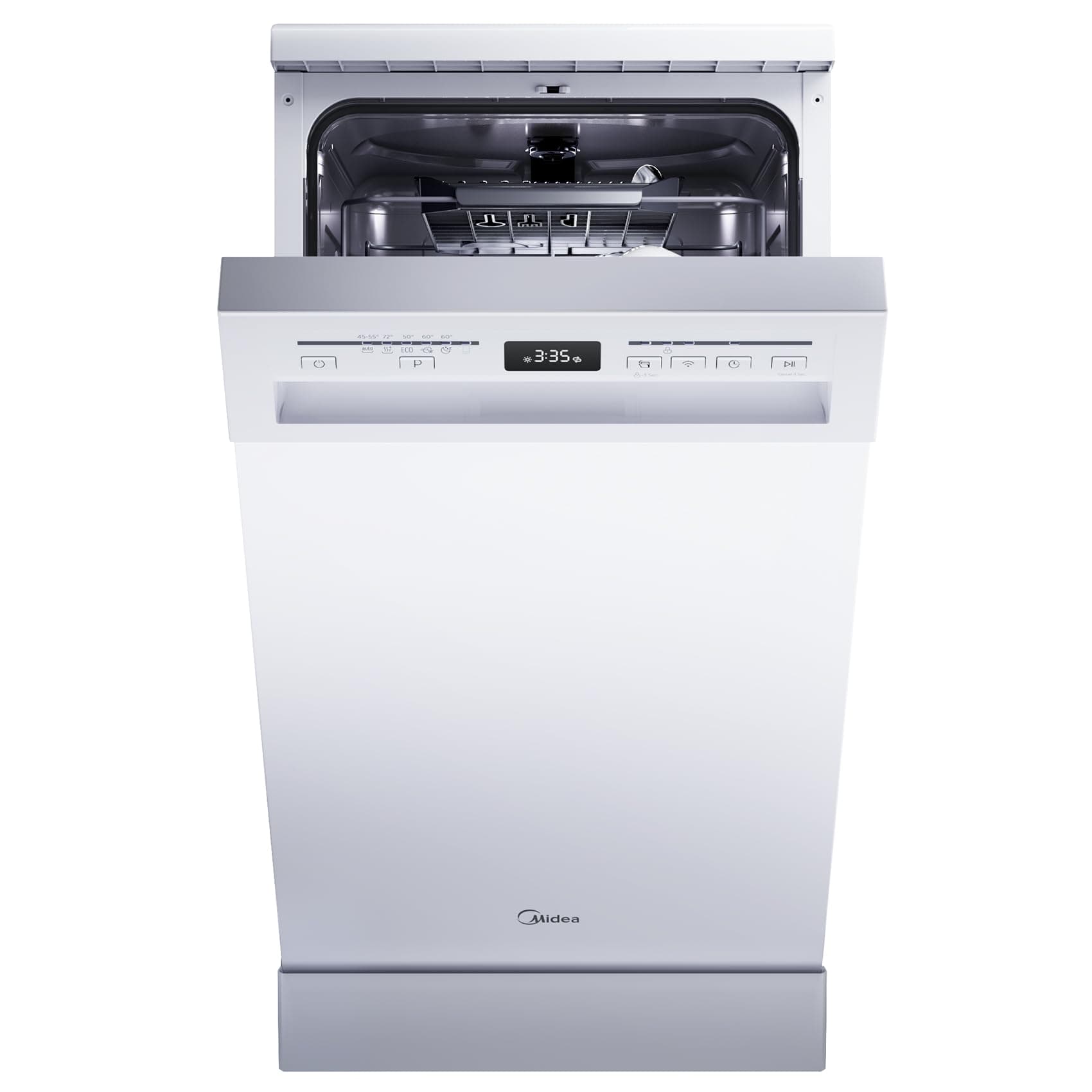 Midea SF 5.45NW10C Geschirrspüler 45cm 🌟 Freistehend & Unterbaufähig 🚀