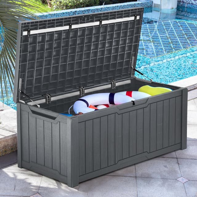 YITAHOME Outdoor-Speicherbox mit Kissen, 120-Gallonen-Wasserdichte Terrassenspeicherbox 🌞🏡