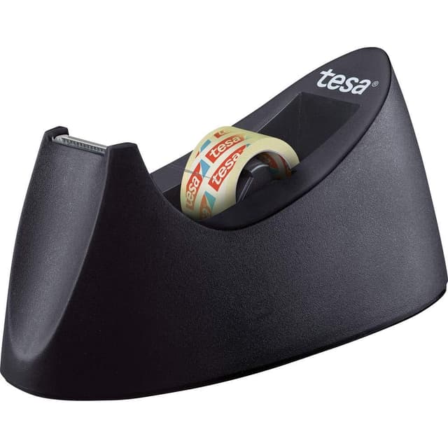 🎉 Deal des Tages! 🎁 tesa Easy Cut Tischabroller CURVE + 1 Rolle tesafilm transparent 10 m