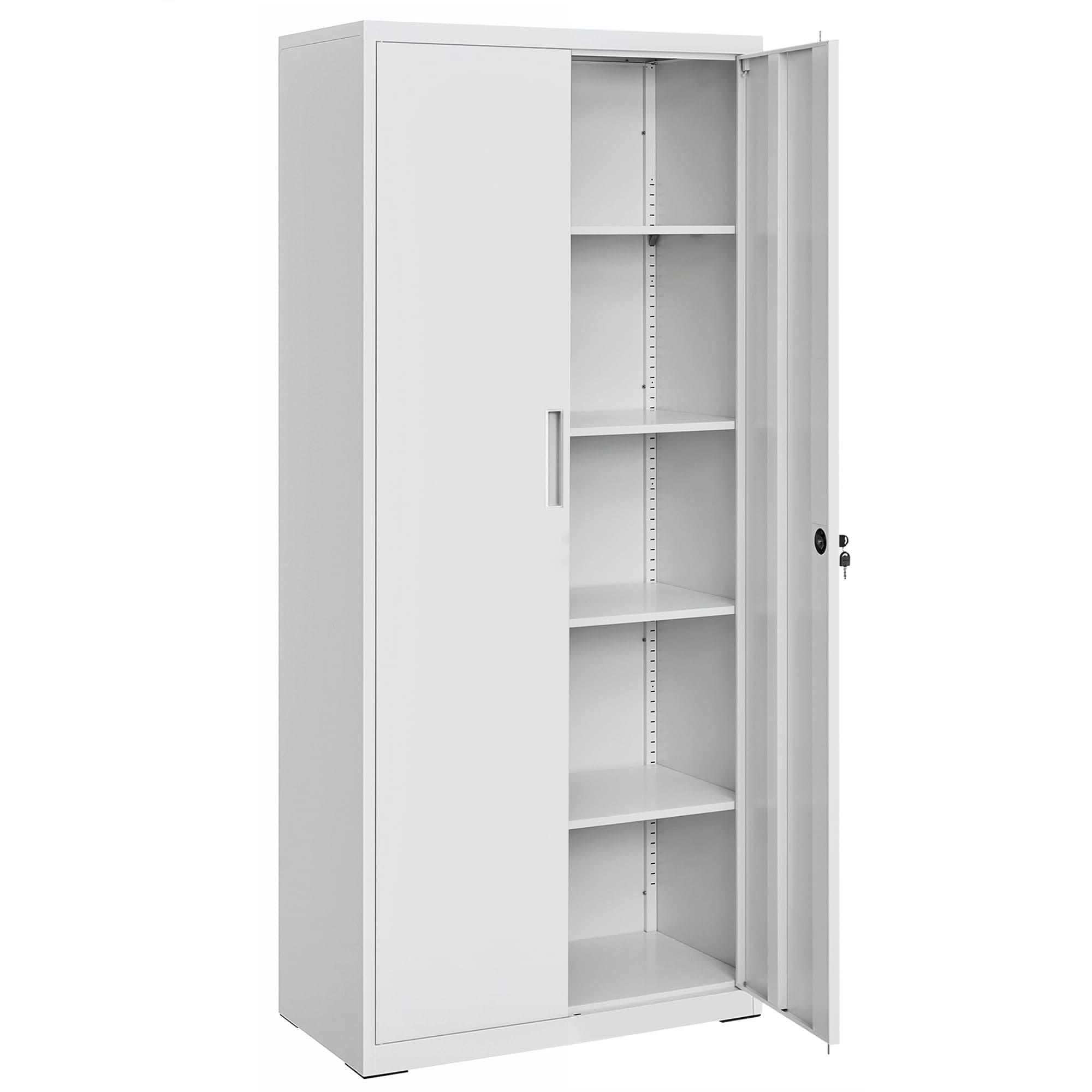 SONGMICS Aktenschrank, Mehrzweckschrank 5 Ebenen Stahl-Aufbewahrungsschrank 🔒🔧🏢