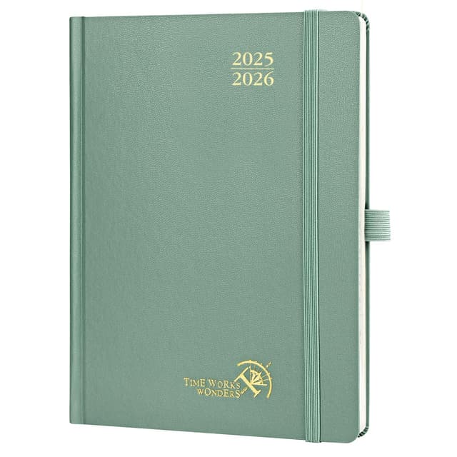 📅 POPRUN Kalender 2025 2026 Buchkalender Hardcover 📚