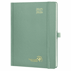 📅 POPRUN Kalender 2025 2026 Buchkalender Hardcover 📚