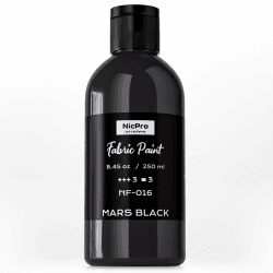 Nicpro Textilfarbe schwarz, 250 ml Stofffarbe Waschfest 🎨