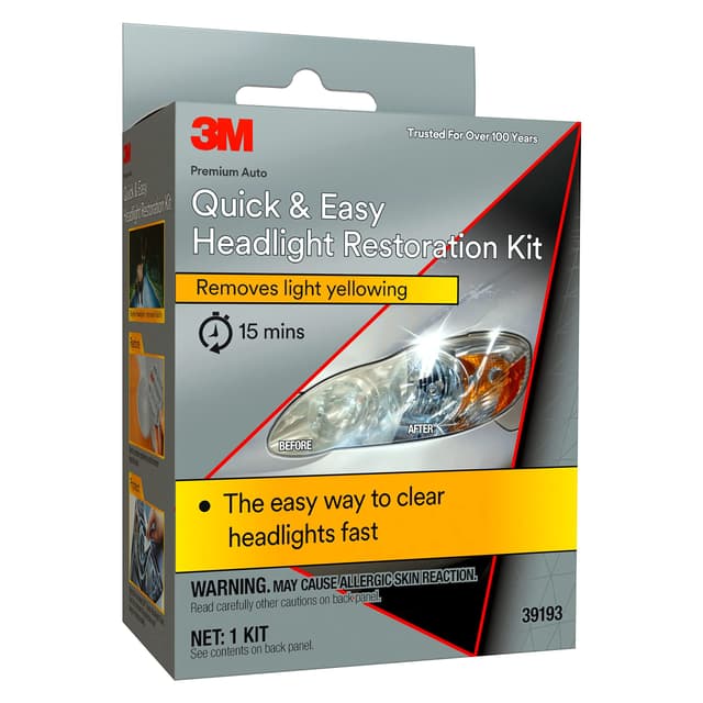🚗 3M Scheinwerfer-Restaurierungs-Set | Entfernt Vergilbung in 15 Minuten! 🌟