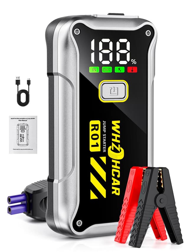 Starthilfe Powerbank 4000A Tragbare Auto 🚗 Starthilfe 12V