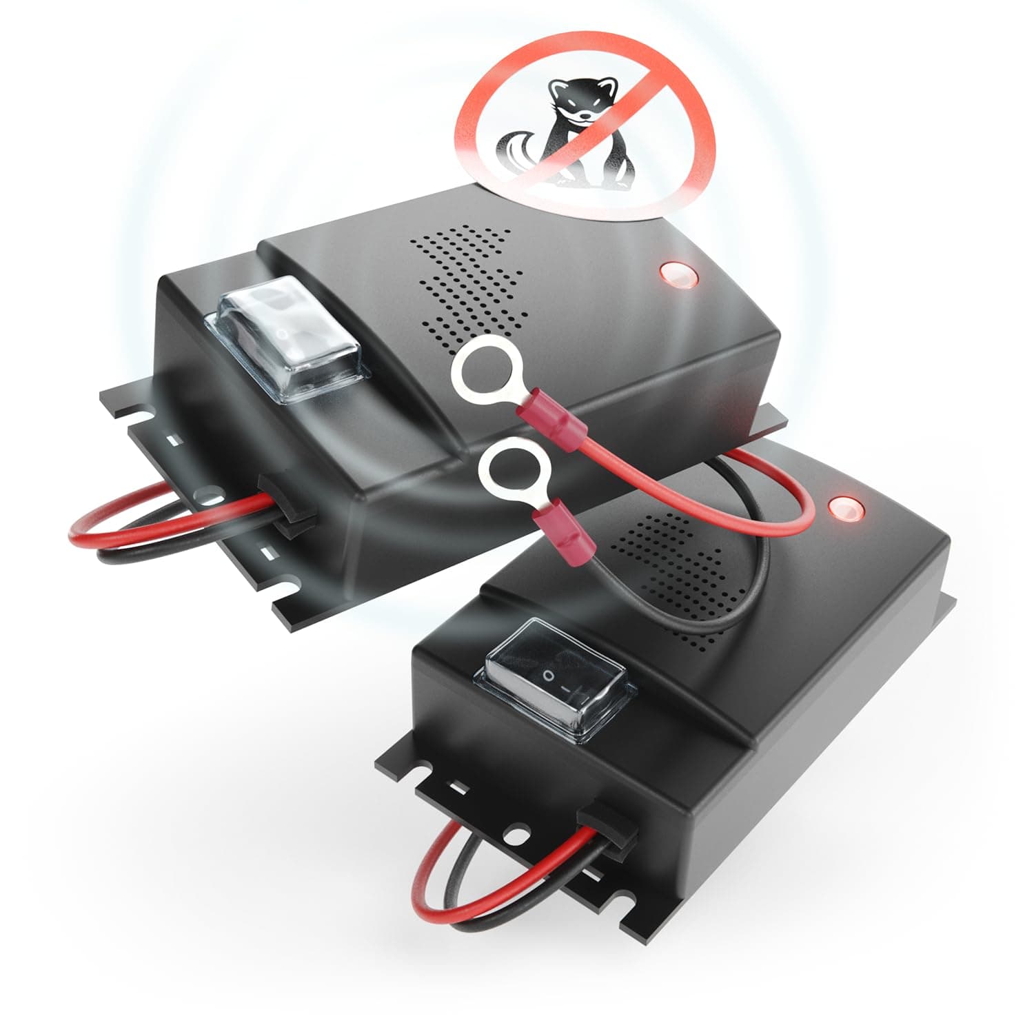 🚗🔊 Greate 2X Marderschreck Auto mit 12V Batterieanschluss - Marderabwehr für Auto