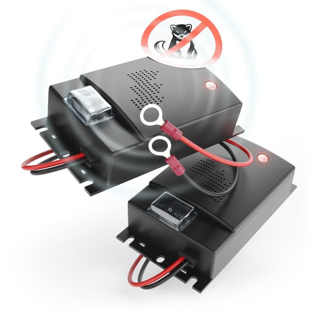 🚗🔊 Greate 2X Marderschreck Auto mit 12V Batterieanschluss - Marderabwehr für Auto