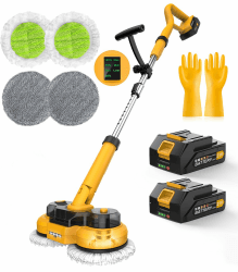 Kabelloser Elektrischer Mopp Bodenwischer mit LED Beleuchtung 🧹