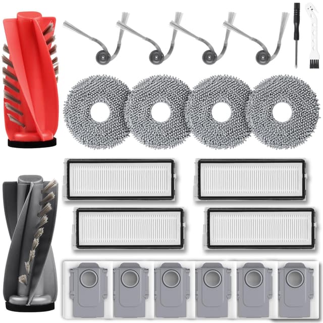 21 Stück Zubehörset für Roborock Qrevo Curv/Qrevo Curv S5X / Qrevo/Qrevo S5V Edge Saugroboter 🎁